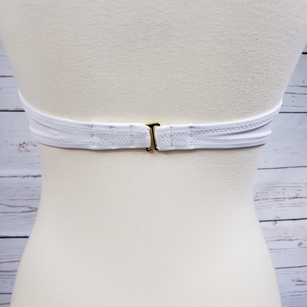 [SOLD] Victoria's Secret White Jem Bandeau Bikini - Picture 4 of 5